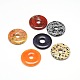 Donut / pi disc gemstone natural colgantes grandes G-L234-50mm-M-1