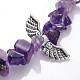 Natural Amethyst Pendant Necklaces For Valentine's Day NJEW-JN01168-02-4