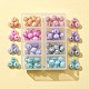 104 pièces 8 couleurs opaques cuisson peinte brins de perles de verre EGLA-FS0001-27-1