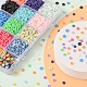 97.5g 15 couleurs ensemble de perles en argile polymère faites à la main CLAY-YW0001-51-4