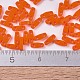 MIYUKIクォーターティラビーズ  日本製シードビーズ  2穴  （qtl406)不透明なオレンジ  5x1.2x1.9mm  穴：0.8mm  約480個/10g X-SEED-J020-QTL0406-4