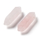 Perles pointues à double extrémité en quartz rose naturel G-G012-26-2