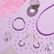 Sunnyclue 2 brin 700 pièces + perles d'argile violettes CLAY-SC0001-54C-4
