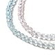 Fili di perle di vetro di colore sfumato trasparente X-GLAA-H021-01B-27-3