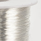 ジュエリー製作用丸銅線  銀色のメッキ  18ゲージ  1mm  約295.27フィート（90m）/ロール CWIR-Q005-1.0mm-04-3