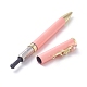 格納式ボールペンを回します  アクリル模造真珠フラワーブラックインクボールペン  スタイリッシュな事務用品  ピンク  13.1x0.95cm AJEW-K026-05D-4