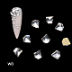 フラットバックガラスラインストーンカボション  ネイルアートの装飾の付属品  多面カット  ダイヤモンド形状  クリスタル  5x5x2mm  20個/袋 MRMJ-Q072-38A-2