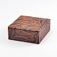 Rectángulo chinoiserie bordado cajas de pulsera de seda SBOX-N003-02-1
