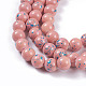 Hebras opacas de perlas de vidrio pintadas para hornear GLAA-L024-C-21-2