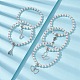 Bracciali di perline perla tratto vetro BJEW-JB09696-2