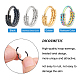 Dicosmetic 8 pz 4 colori orecchini a cerchio con anello intrecciato per donna ragazza STAS-DC0008-52-5
