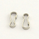 304 Stainless Steel Keychain Clasp Findings STAS-R063-60-1