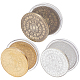 Gorgecraft 3 Stück 3 Farben Andenkenmünzen aus Eisen AJEW-GF0004-29-1