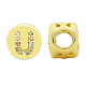 Brass Micro Pave Clear Cubic Zirconia Beads KK-T030-LA843-UX3-1