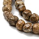 Chapelets de perle en jaspe avec images naturelles G-F465-56-4