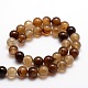 Dyed Natural Agate Round Beads Strands G-E321B-8mm-01-2
