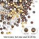Brass Textured Beads KK-FH0001-27-2