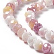 Brins de perles de verre plaquées à facettes GLAA-C023-02D-4