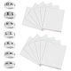 Olycraft 7 rotoli 7 rotoli di adesivi per etichette autoadesive in carta per taglie di abbigliamento DIY-OC0004-34-1