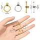 20Pcs 2 Colors Tibetan Style Alloy Toggle Clasps FIND-YW0004-23-3
