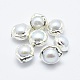 Perlas naturales abalorios de agua dulce cultivadas PEAR-G005-04-2