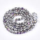 Chapelets de perles en verre électroplaqué EGLA-T013-01E-2