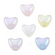 Perline acriliche con placcatura iridescente arcobaleno OACR-N010-072-2