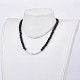 Natural Lava Rock Beaded Necklaces & Stretch Bracelets Jewelry Sets SJEW-JS00919-01-7