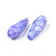 Mèches de perles de verre craquelé peintes au four opaque EGLA-S174-34-5