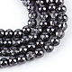 Chapelets de perles en verre demi-plaqué EGLA-Q062-6mm-C04-1