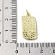 Brass Micro Pave Cubic Zirconia Pendants KK-E092-28G-03-3