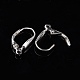 Sterling Silver Leverback Hoop Earrings Findings X-STER-A002-236-5