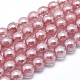 Electroplated Cherry Quartz Glass Beads Strands X-G-O164-04-10mm-1