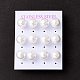 6 Pair Shell Pearl Round Ball Stud Earrings EJEW-A067-18B-G-3