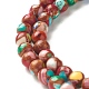 Assembled Natural & Dyed Magnesite Beads Strands G-L575-02K-A-3