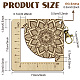 Wooden Square Frame Crochet Ruler DIY-WH0536-009-2