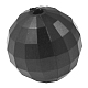 Black Color Chunky Bubblegum Beads X-PL544Y-14-1