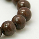 Chapelets de perles rondes en jade de Mashan naturelle X-G-D263-4mm-XS14-1