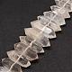 Natural Quartz Crystal Graduated Pointed Beads Strands G-F305C-01-1