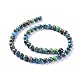 Chapelets de perles en turquoise synthétique G-G778-01A-2