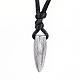 304 Stainless Steel Pendant Necklaces NJEW-H435-B-01AS-1