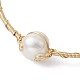 Classificare un bracciale rigido con perline di perle naturali BJEW-JB09593-2