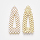Colgantes grandes de imitacion de perlas de plástico abs PALLOY-T071-021-2