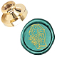 Wax Seal Brass Stamp Head AJEW-WH0209-389-1