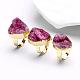 Nuggets Druzy Natural Crystal Finger Rings RJEW-BB14678-A-2