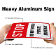 Panneaux d'avertissement en aluminium protégés contre les uv et imperméables globleland AJEW-GL0001-01A-03-4