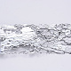 キラキラレーザーネイルグリッター転写箔ネイルステッカー  星空効果  女性のためのDIYネイルチップ装飾  銀  50x4cm MRMJ-Q097-04-2