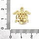 Латунные микропаве из прозрачного кубического циркония KK-V011-57G-3