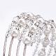 Five Loops Wrap Glass Beads Bracelets BJEW-JB02588-4