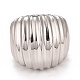 304 strukturierter klobiger Ring aus Edelstahl für Damen RJEW-B040-17B-P-2